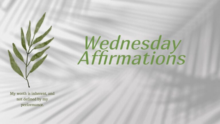 Wednesday Affirmations