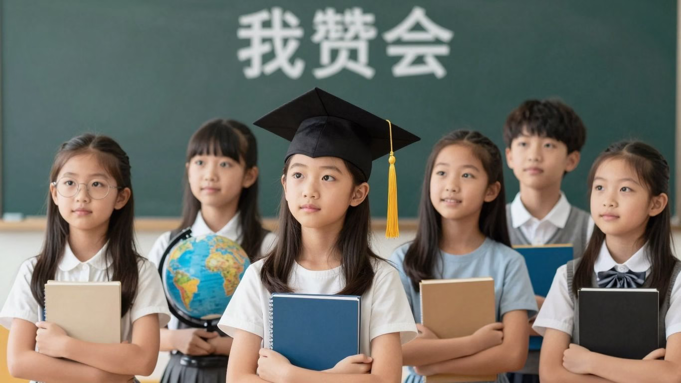 Diverse girls looking inspired by role models.